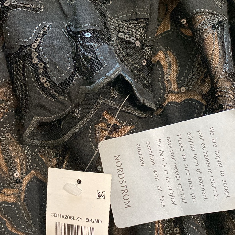 NWT Tadashi Shoji Shika Embroidered Gown Dress Size 4 - Picture 9 of 10